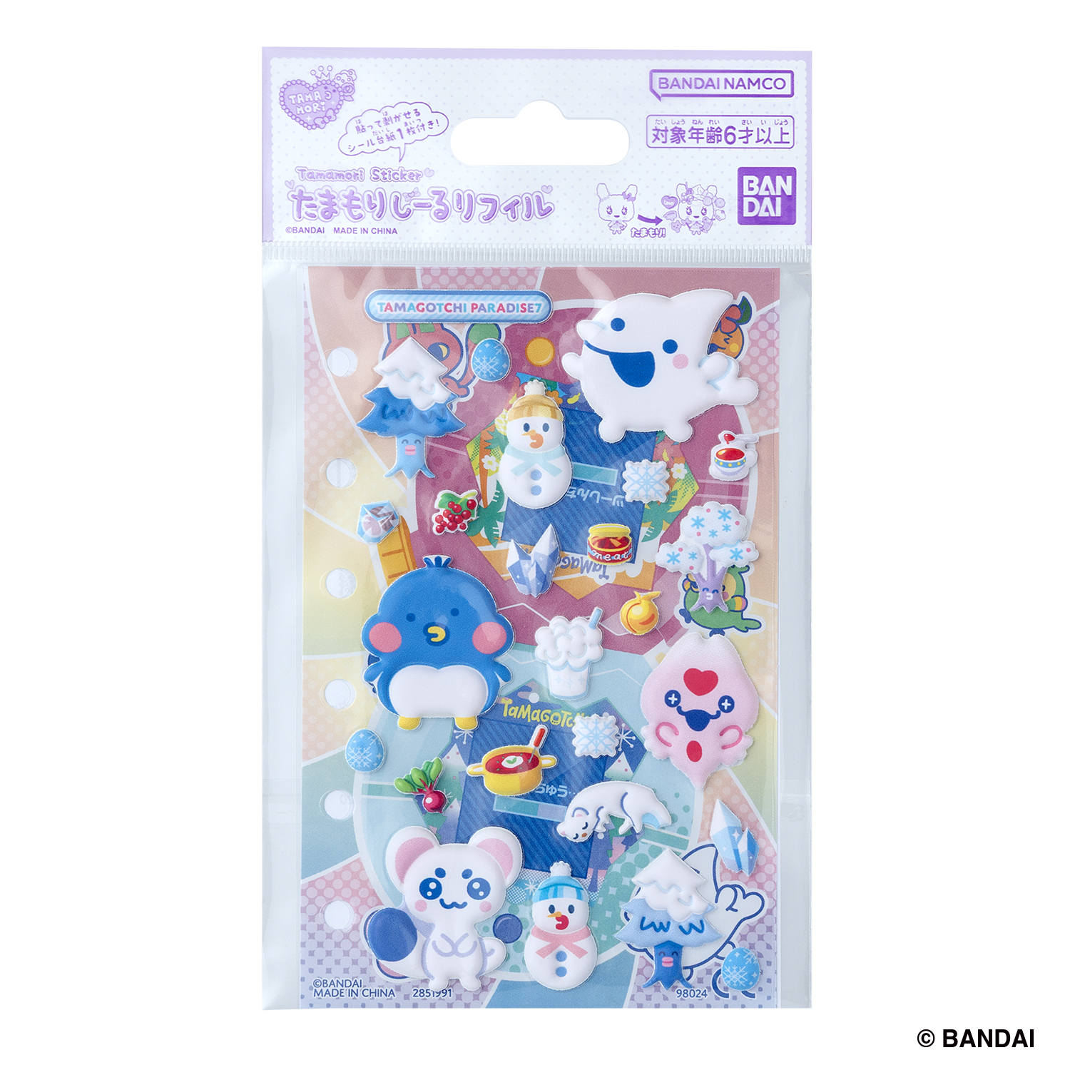 Tamamori Seal 補充裝Tamagotchi Paradise套裝 7