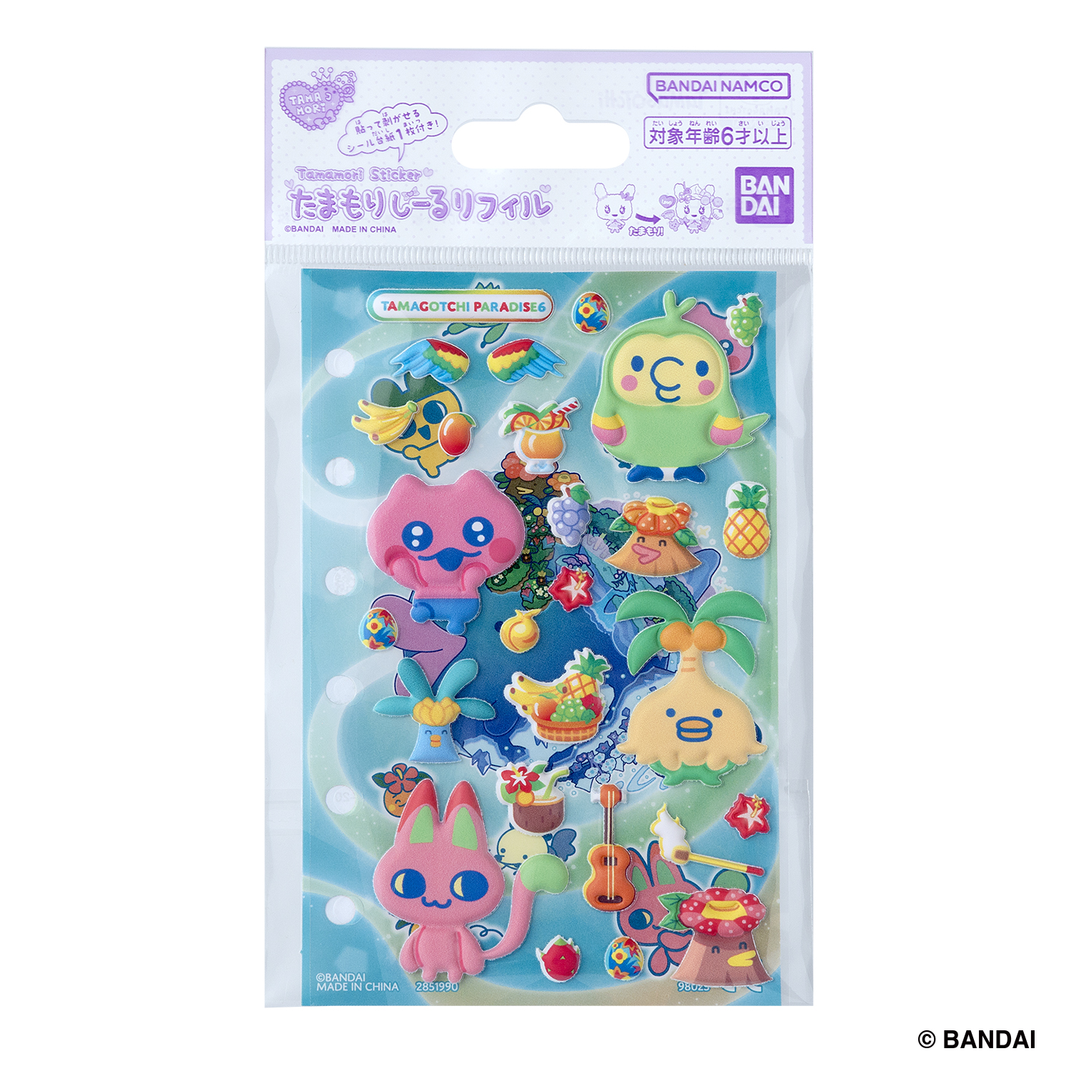 Tamamori Seal 補充裝Tamagotchi Paradise套裝 6